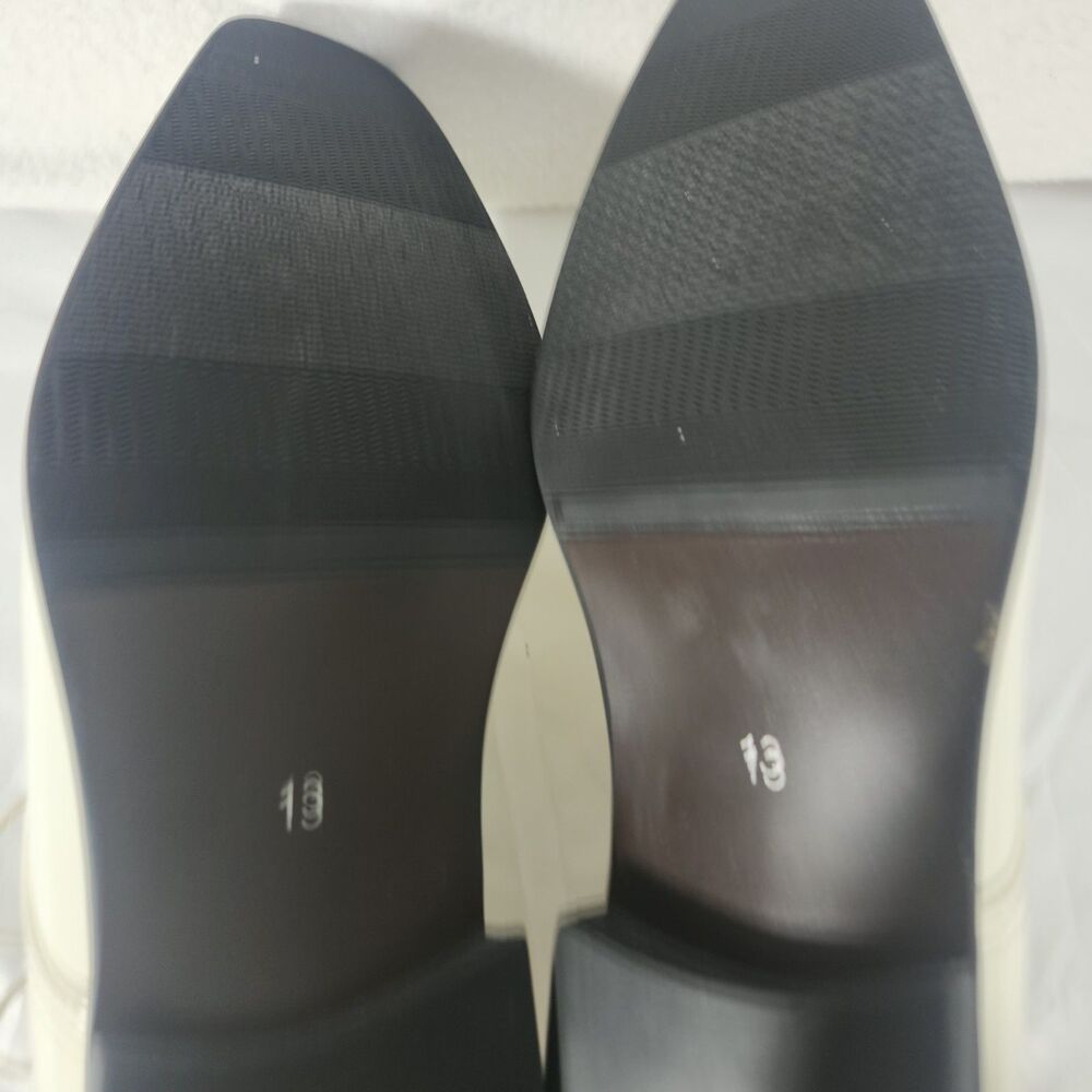 Men's white tuxedo/formal Pointed Oxford Shoes Size 13 - Picture 8 of 10